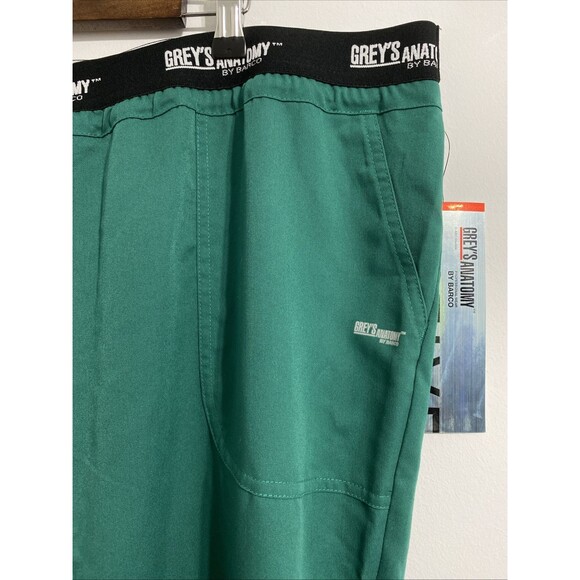 Grey's Anatomy Barco Active Scrub Pants Bottoms 3 Pocket Womens 3X Green NEW - Picture 3 of 10